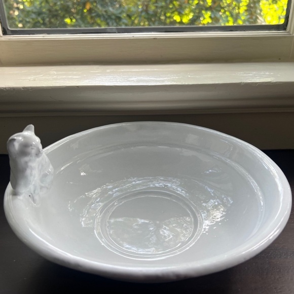 NEW Astier de Villatte Large Chat Cat Bowl, White Ceramic - Picture 6 of 11